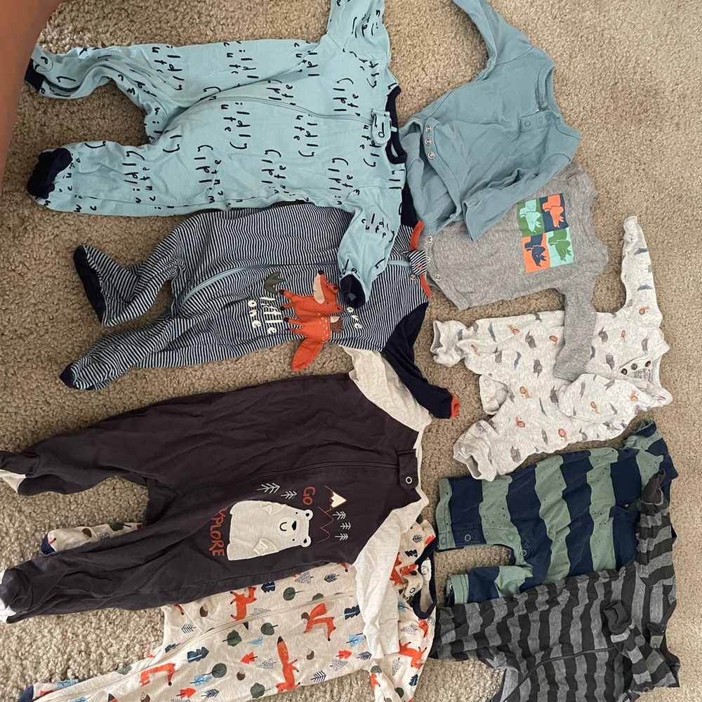 Baby boy fall/winter clothes 0-3months